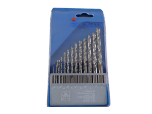 13pcs HSS drill sizes:1.5-6.5x0.5+3.2+4.8mm  